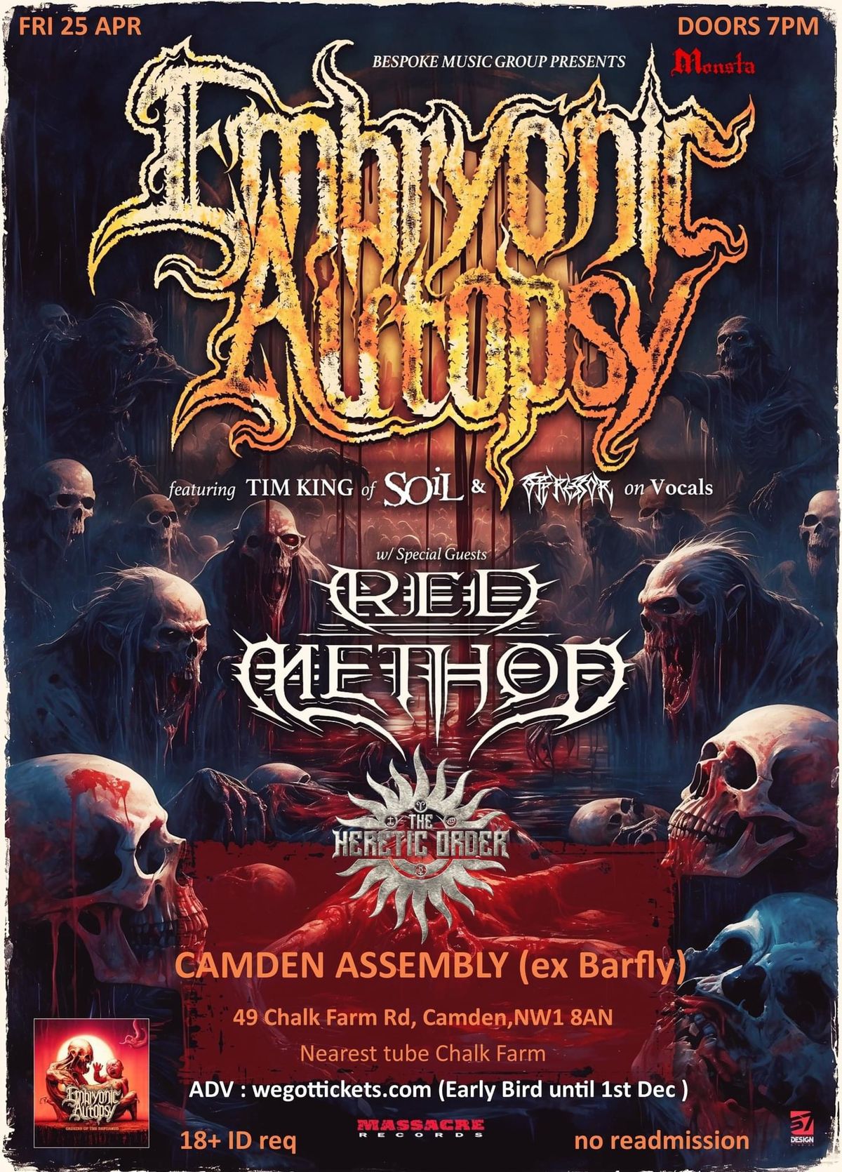 Embryonic Autopsy & Red Method, LONDON, ENGLAND