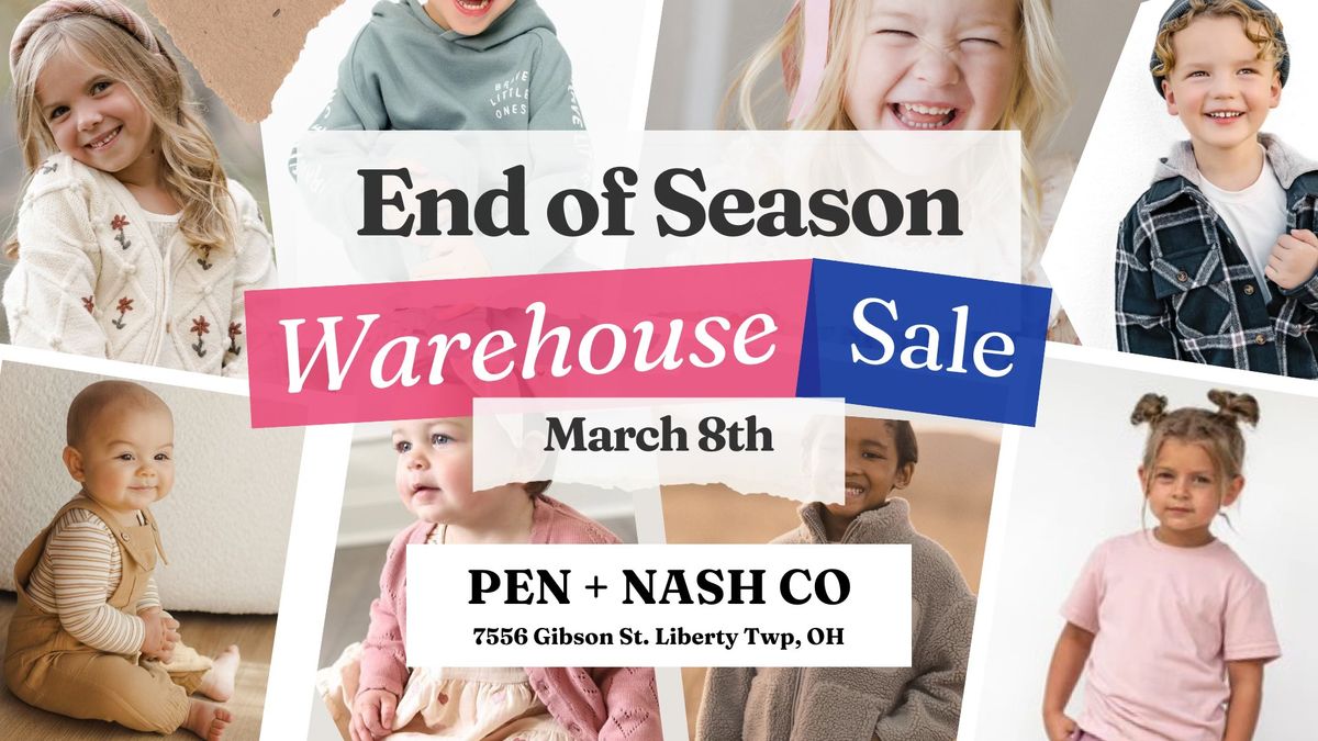 Pen + Nash Co End of Season Warehouse Sale