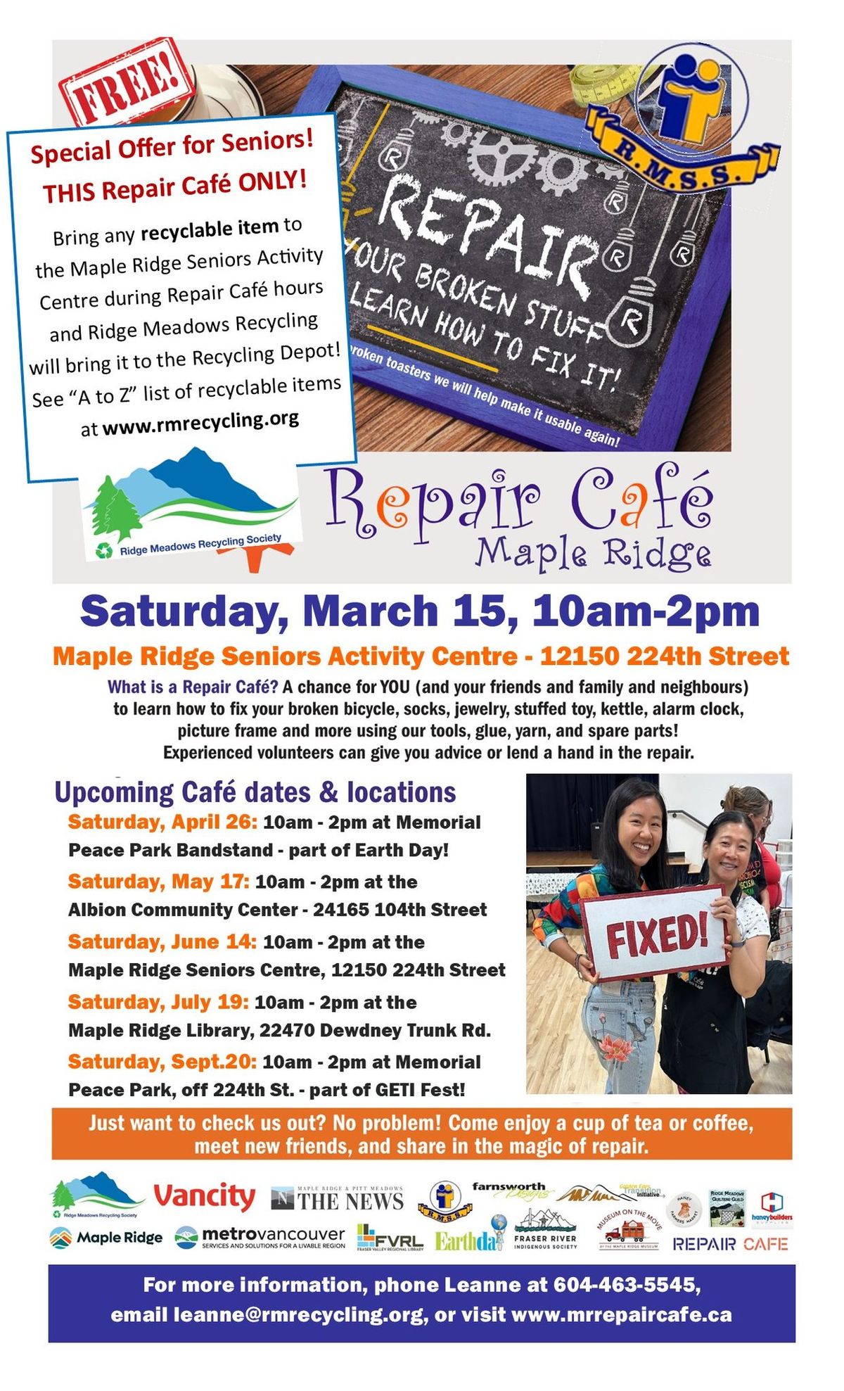 Maple Ridge Repair Cafe