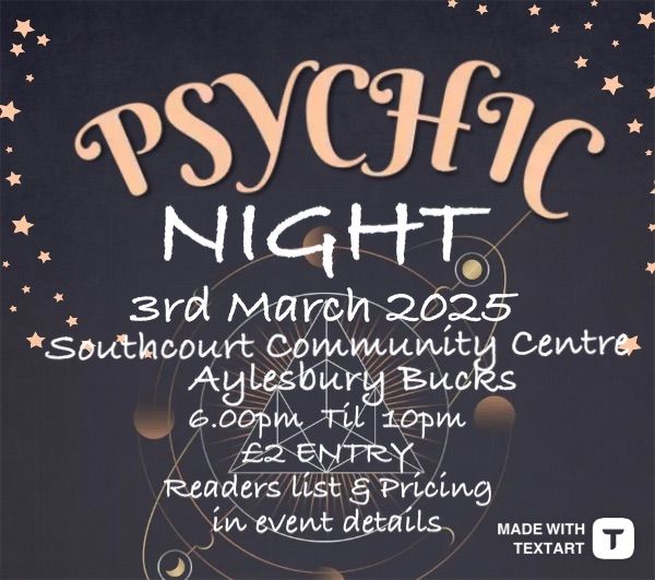 Psychic Night Southcourt Community Centre