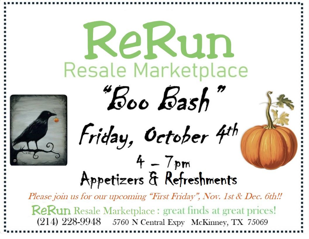 Rerun Resale Boo Bash