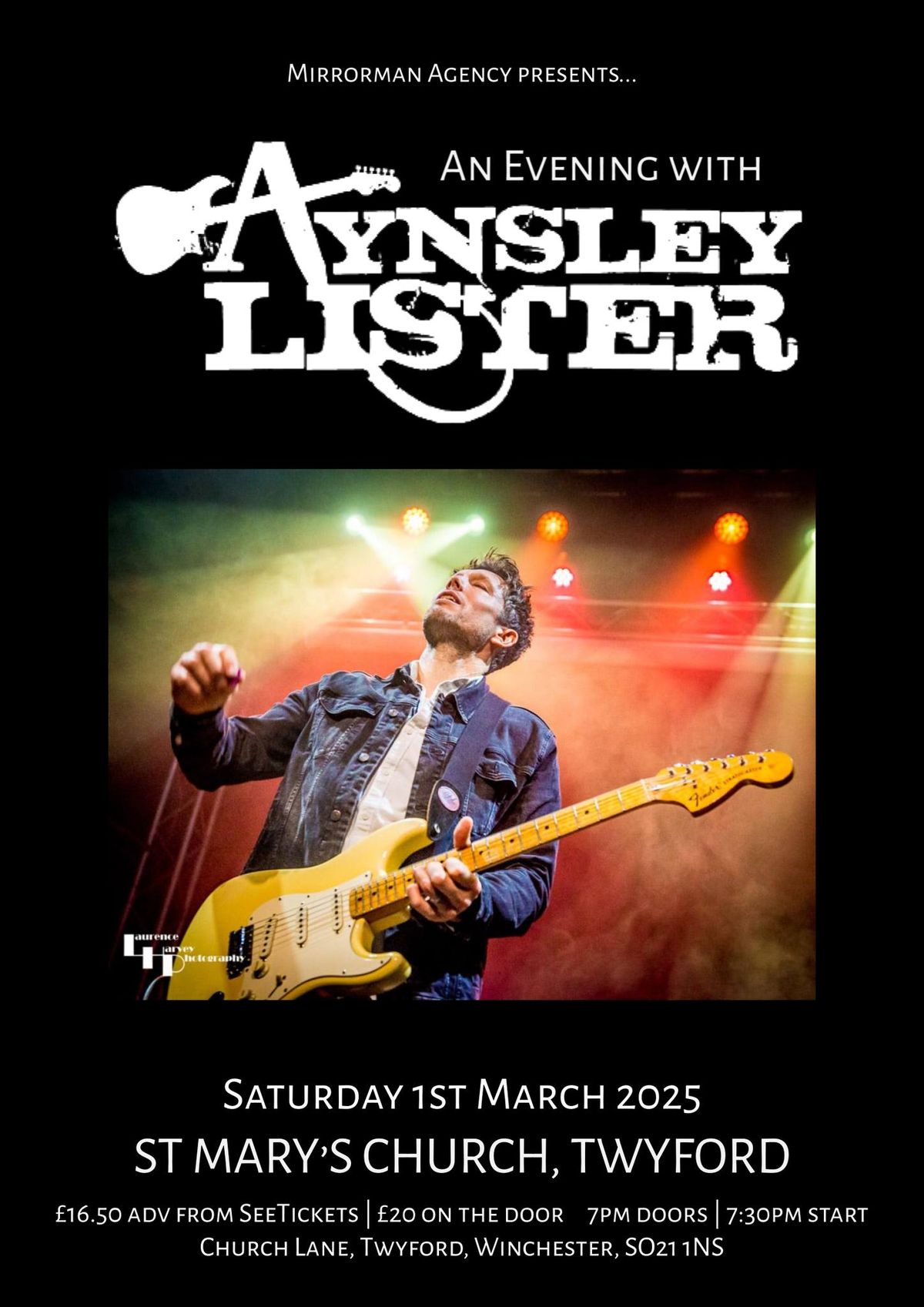 An Evening with Aynsley Lister at St Mary's Church, Twyford