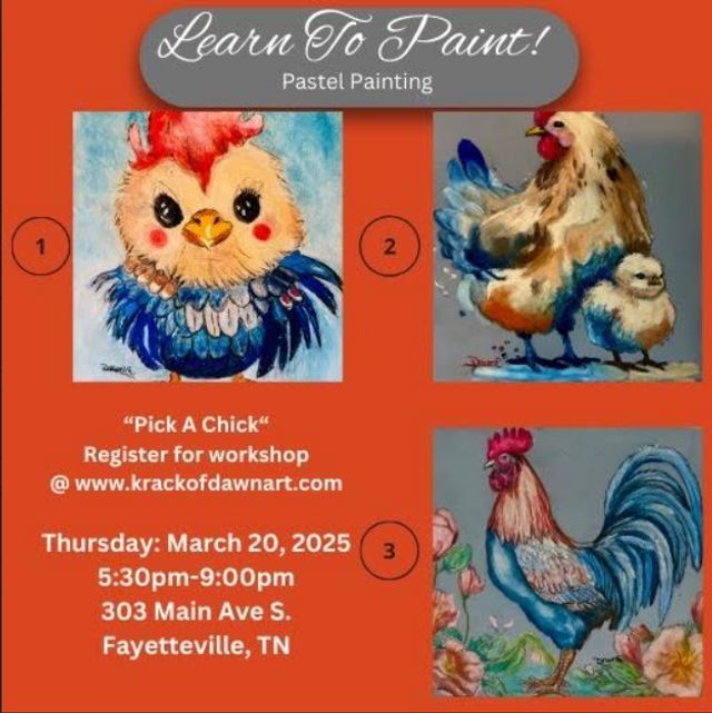 Pick A Chick Pastel Painting with Dawn Rosenstrom 