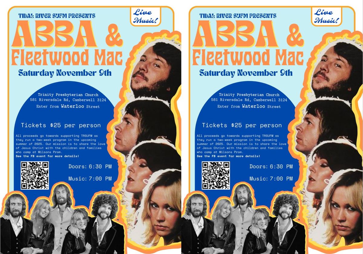 TRSUFM Fundraiser: ABBA and Fleetwood Mac Concert\ud83d\udd7a\ud83e\udea9