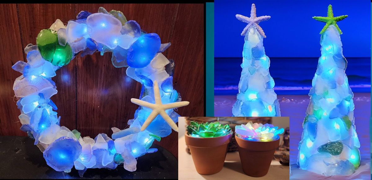 Sea Glass Wreaths\/Trees\/Succulents at Woburn Moose Lodge in Woburn MA - Thursday December 2nd 6pm-8p