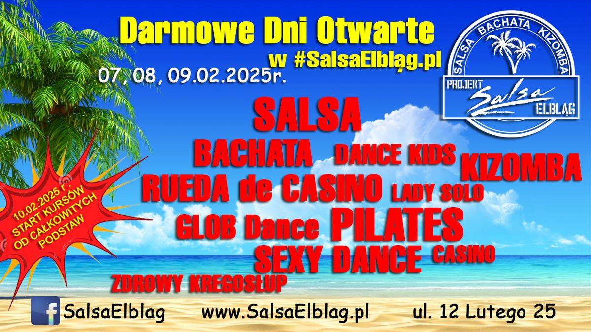 Darmowe Dni Otwarte z #SalsaElbl\u0105g oraz start kurs\u00f3w od PODSTAW