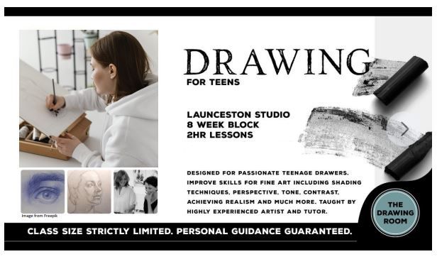 Term 4 Enrolments for Drawing Academy for Young Artists