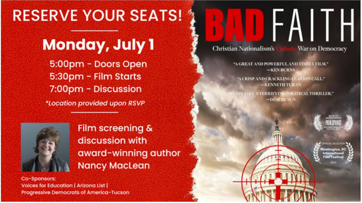 Nancy MacLean hosts screening and discussion of the documentary  Bad Faith