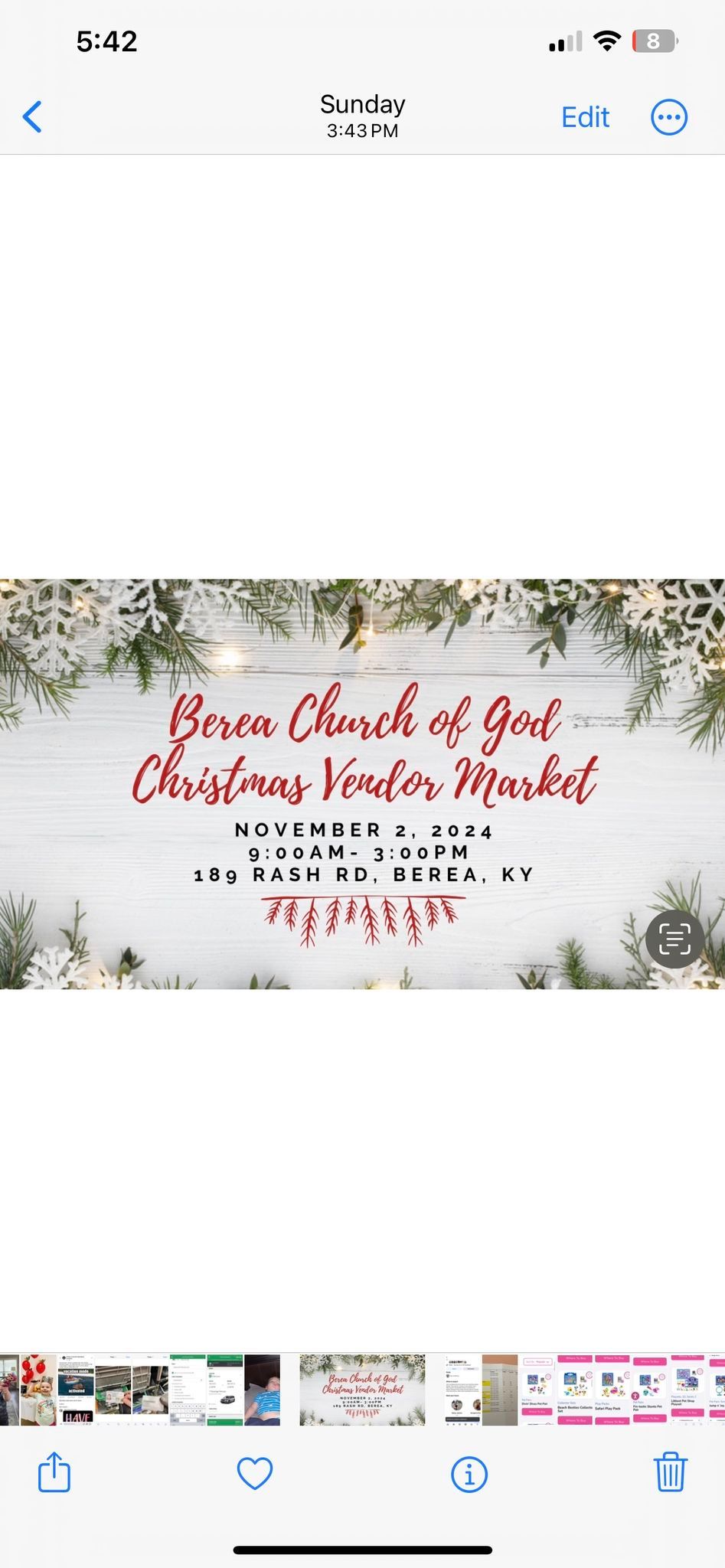 BCOG Christmas Vendor Market