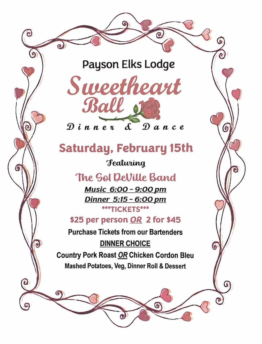 Sweetheart Ball Dinner & Dance