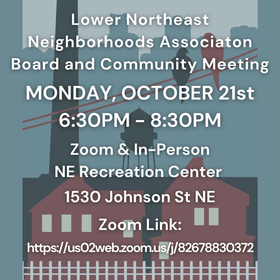 LNENA Board and Community Meeting on October 21