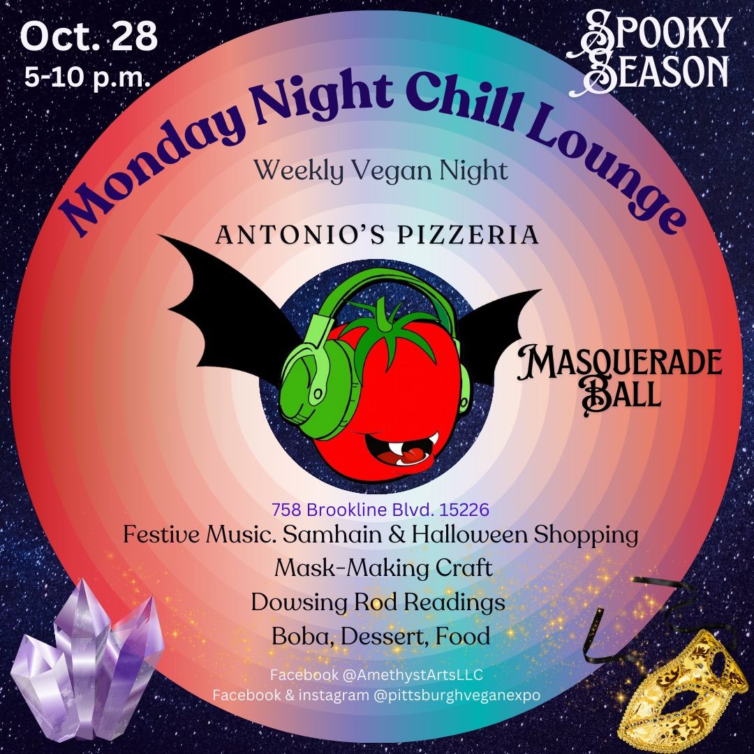 Masquerade Ball at the Spooky Chill Lounge (Oct. 28 Vegan Night)