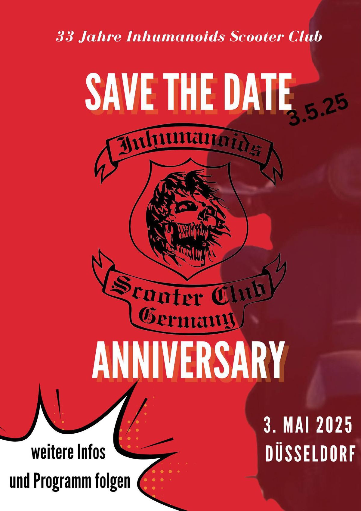 33 Jahre Inhumanoids Scooter Club Anniversary