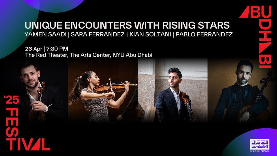 Unique Encounters with Rising Stars Live in The Red Theater, NYU Abu Dhabi