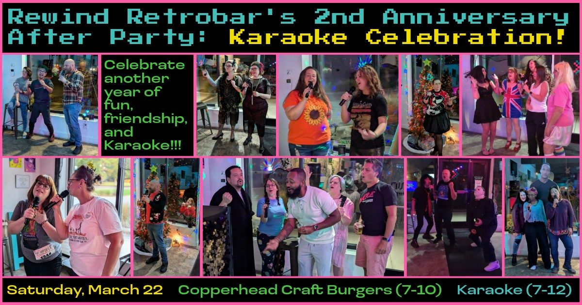 Rewind Retrobar's 2nd Anniversary After Party: Karaoke Celebration!