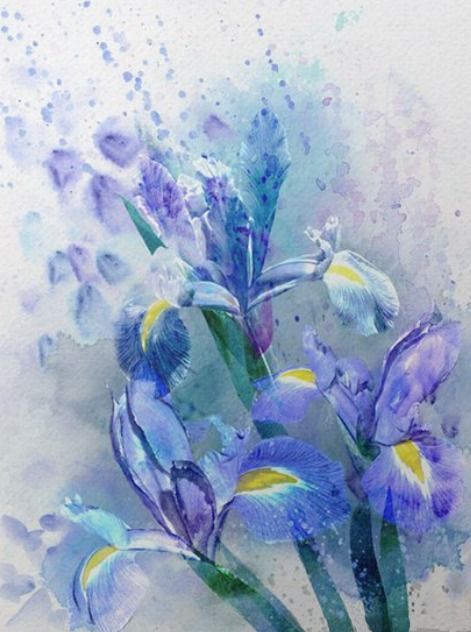 Watercolour Workshop - Irises