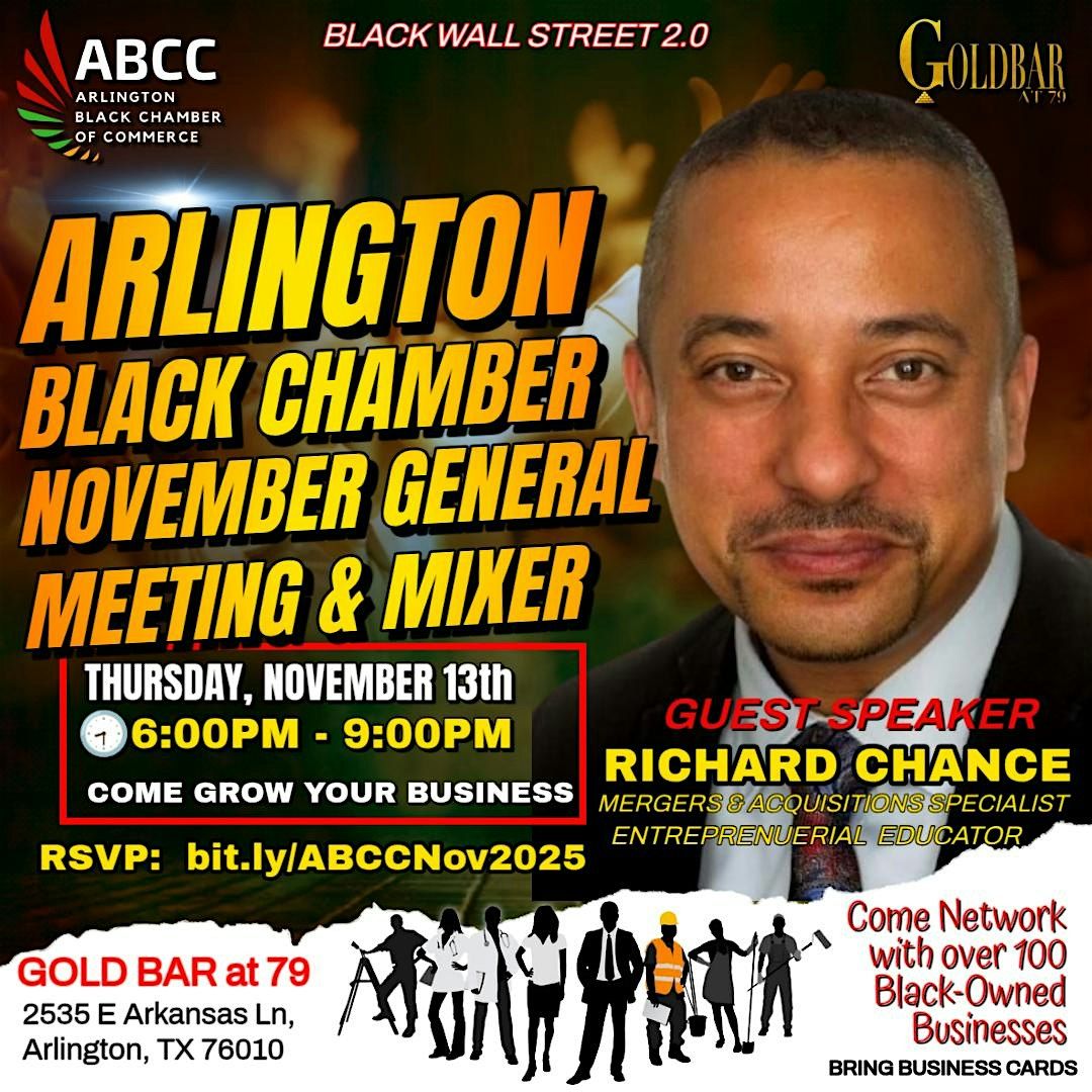 Arlington Black Chamber November General Meeting & Mixer