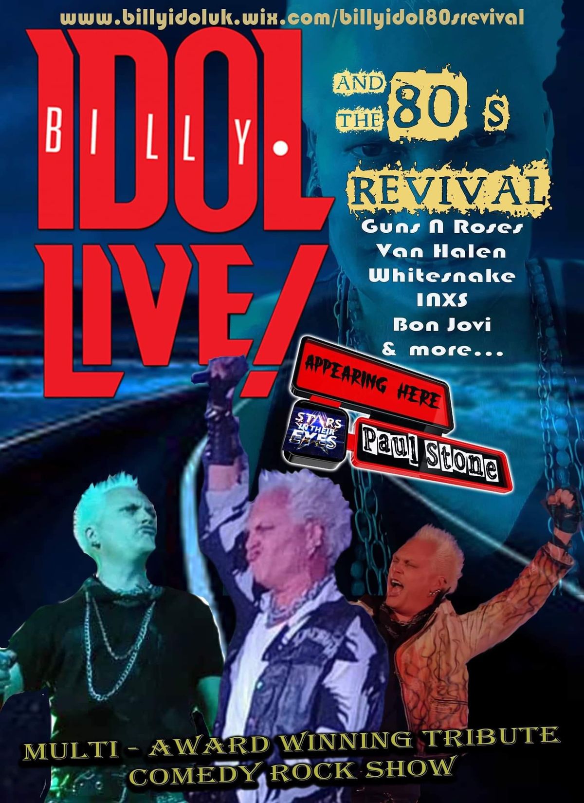 Billy Idol & 80's rock anthems tribute