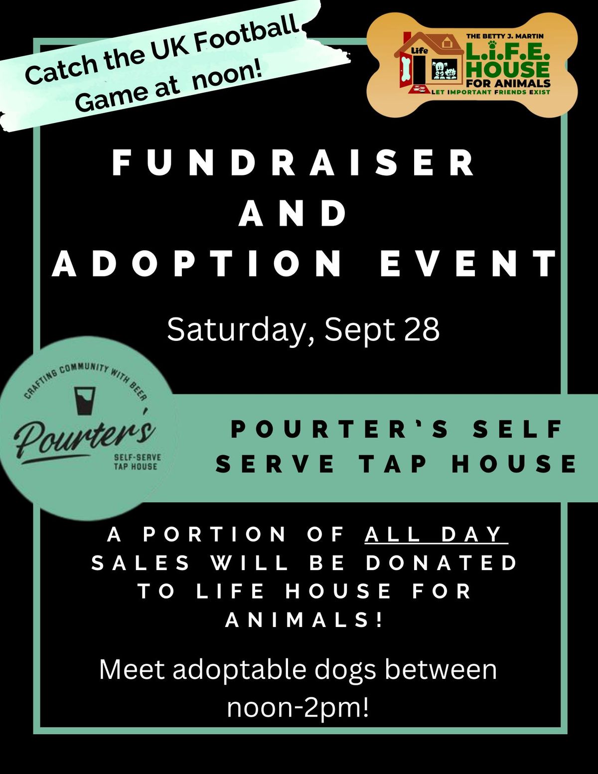 Fundraiser and Adoption Event @ POURter's