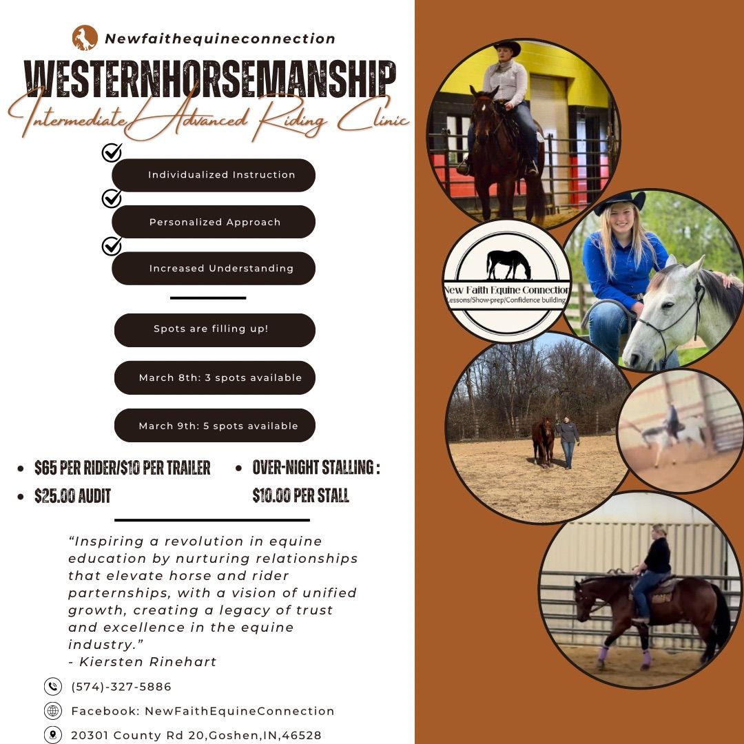 WesternHorsemanship Intermediate\/Advanced Riding Clinic 2-day series