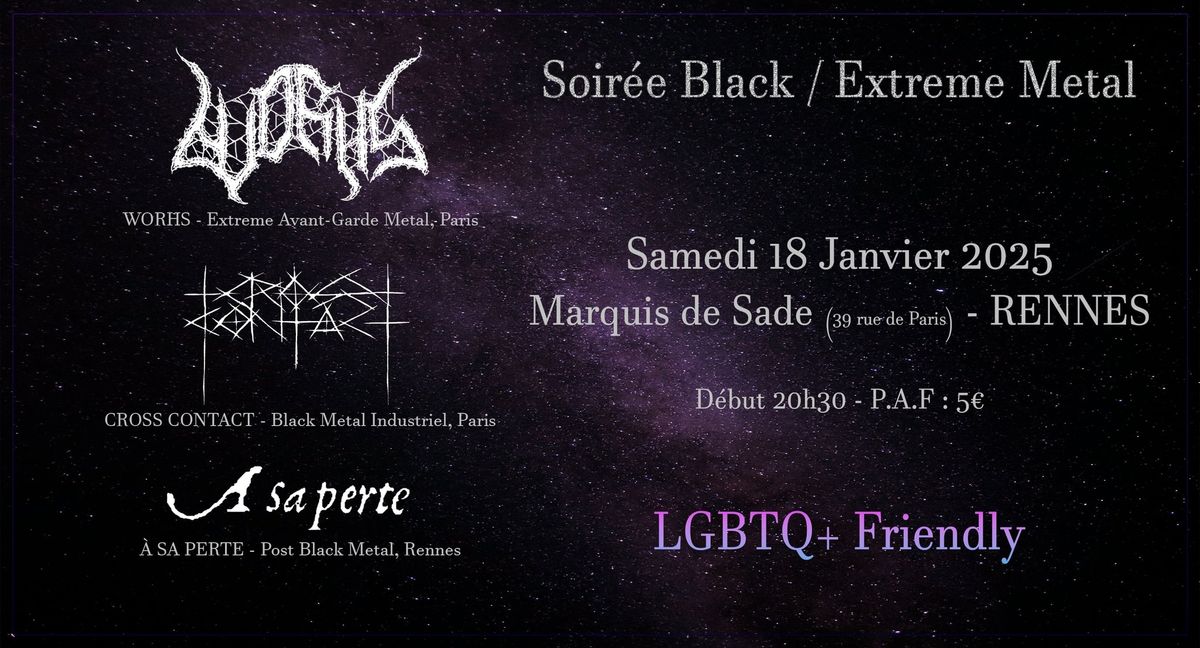 Soir\u00e9e black \/ extr\u00eame metal @Le Marquis de Sade