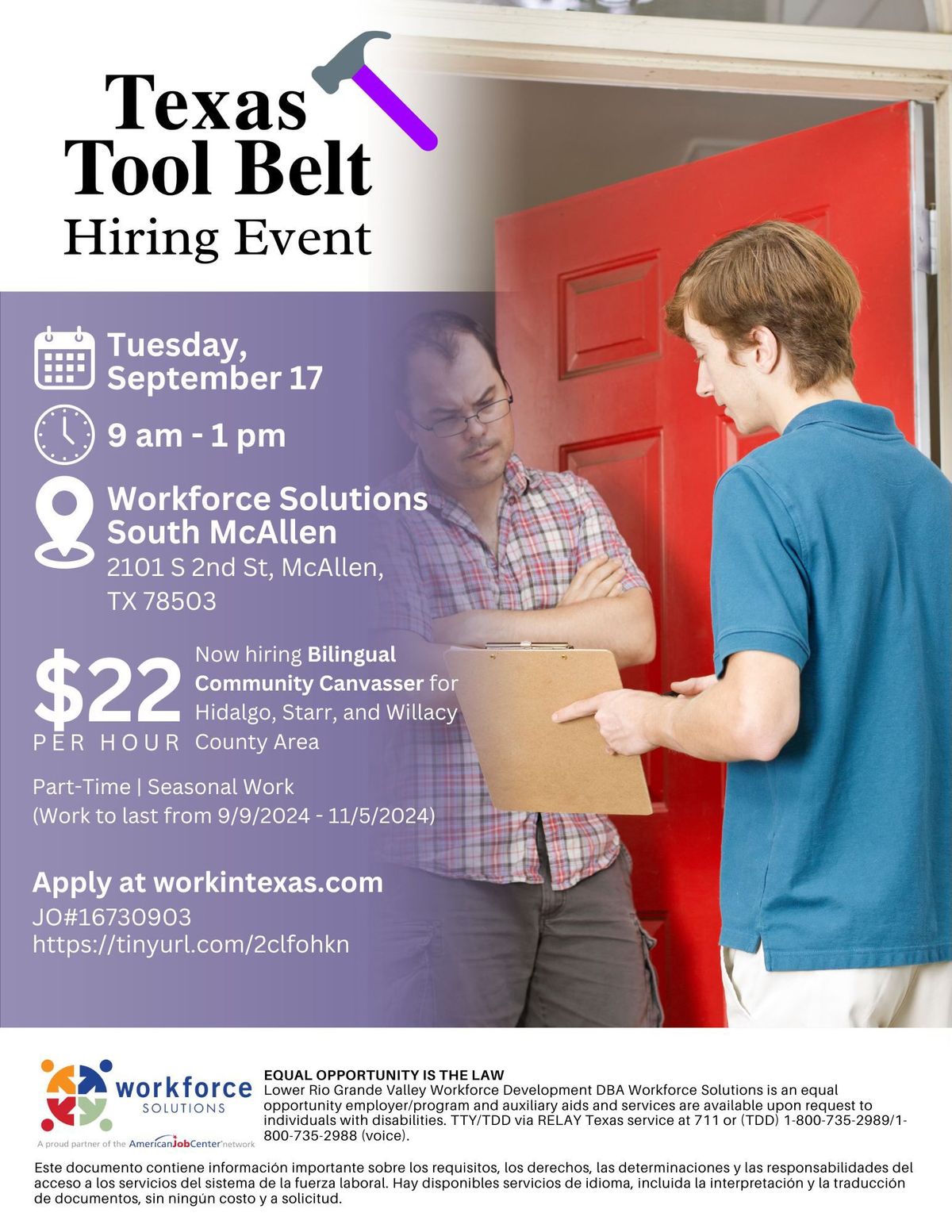 Texas Tool Belt Hiring Event