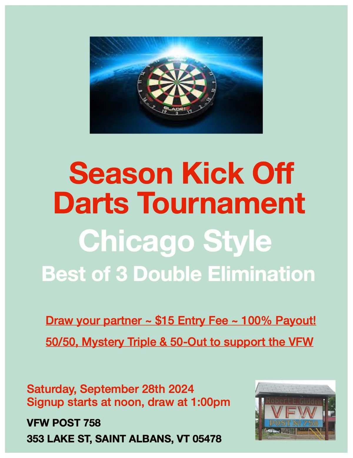 Season Kick Off Darts Tournament 