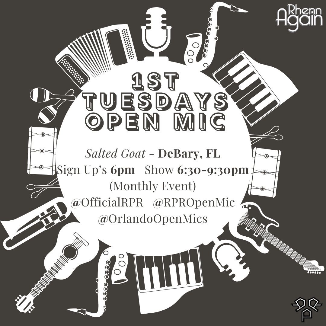 Salted Goat Open Mic (RPR 1st Tuesdays) November