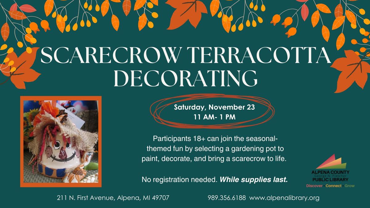 Scarecrow Terracotta Decorating