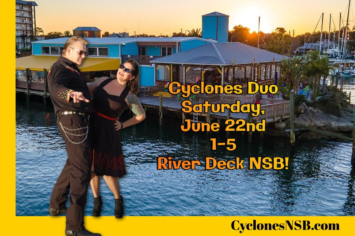 The Cyclones Unplugged Duo at the River Deck in NSB