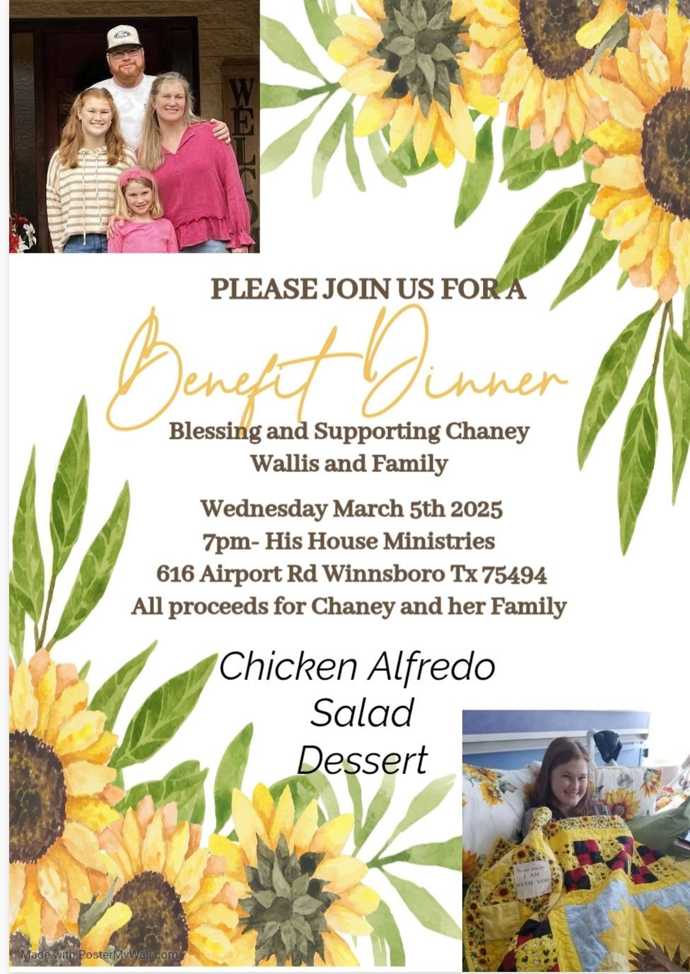 Benefit Dinner for Wallis Family