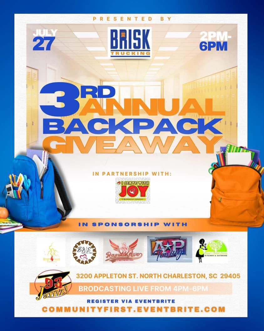 3rd Annual BackPack Giveaway! 