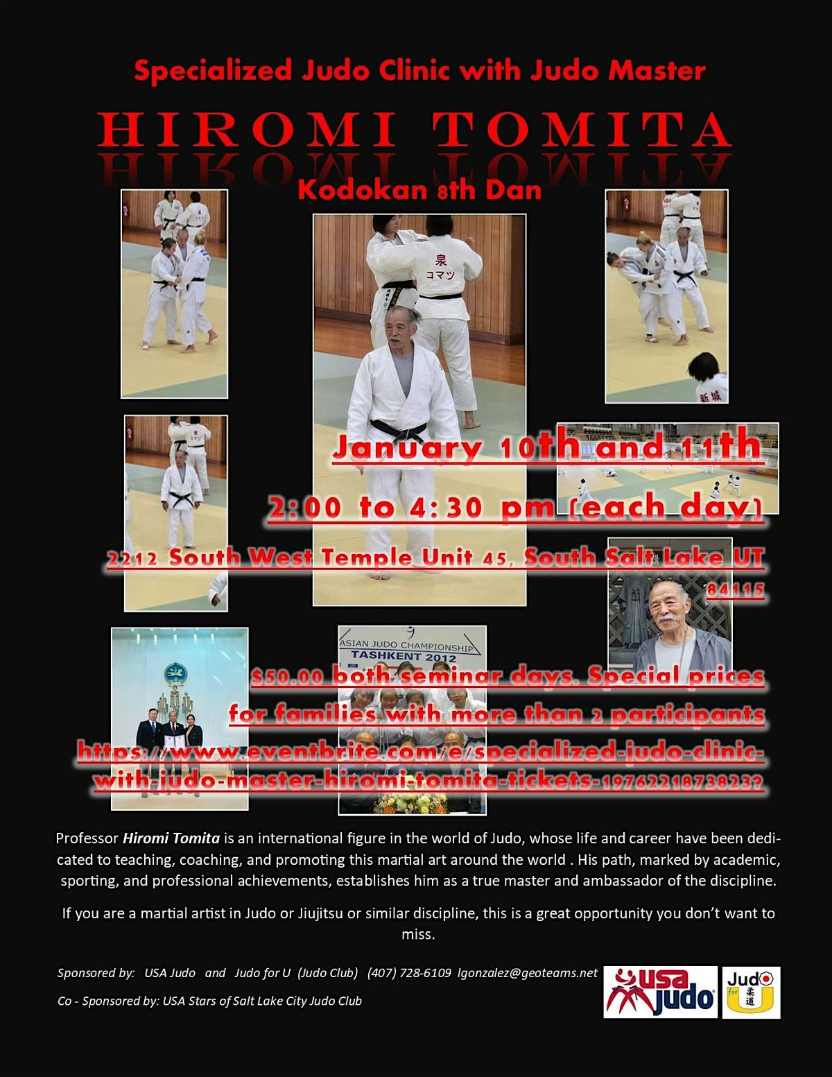 Specialized Judo Clinic with Judo Master HIROMI TOMITA