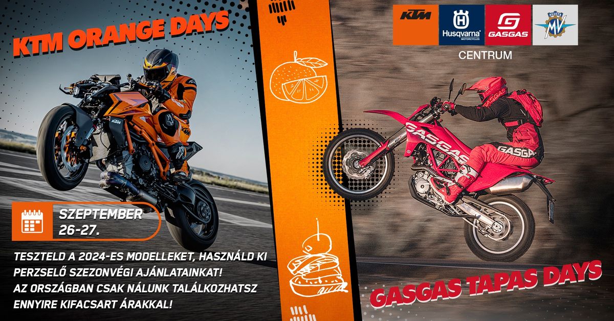 KTM Orange Days \/ GASGAS Tapas Days @ KTM CENTRUM