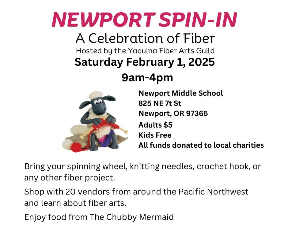 Newport Spin In-Hosted by Yaquina Fiber Arts Guild