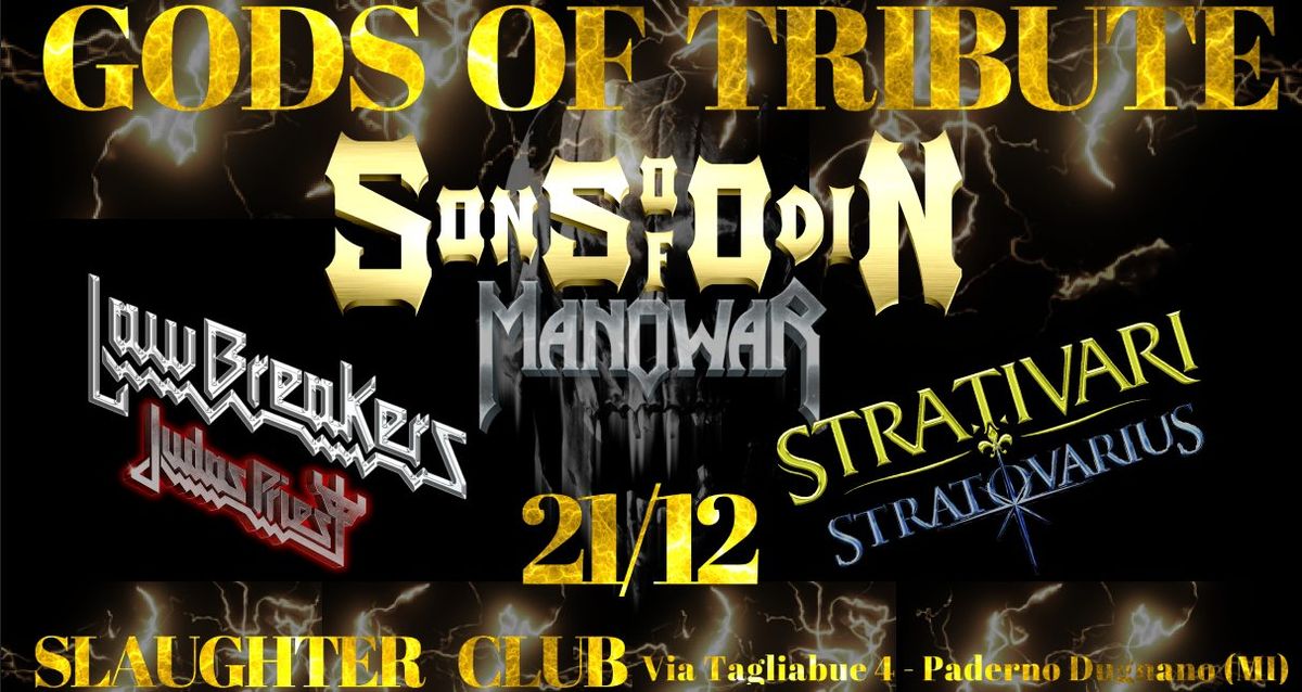 GODS OF TRIBUTE (Manowar + Judas + Stratovarius) at Slaughter Club (MI) 