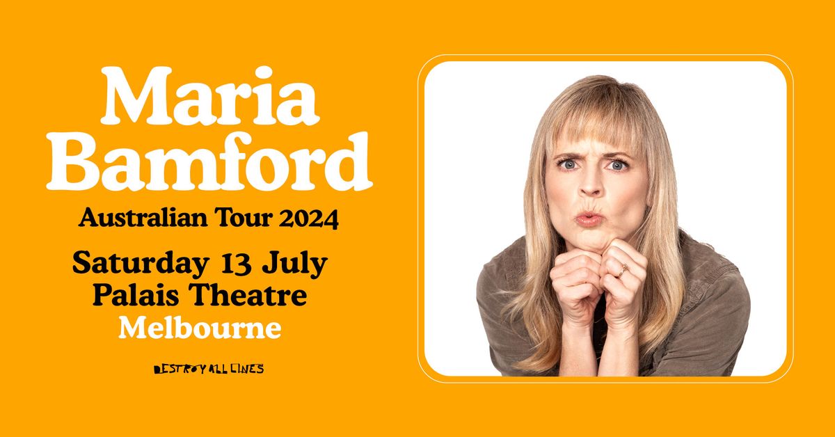 Maria Bamford \/\/ Melbourne \/\/ Australian Tour July 2024 