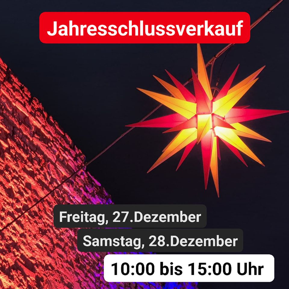 JAHRESSCHLUSSVERKAUF 