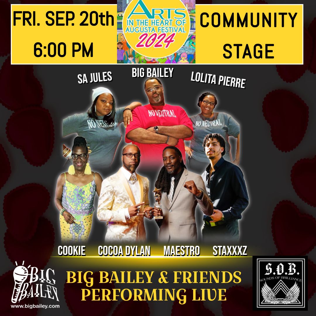 Big Bailey & Friends Performing LIVE on Community Stage at Arts In The Heart of Augusta