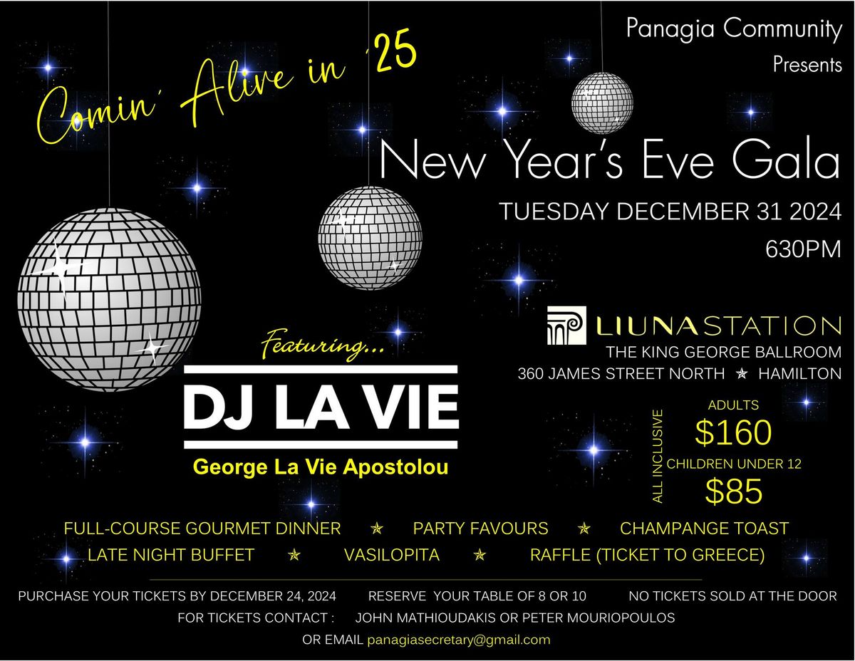 NEW YEAR'S EVE GALA - COMIN' ALIVE IN '25