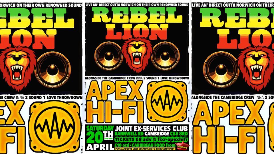 Apex HiFi & Rebel Lion Sound System ina 2sound 1love Vibes