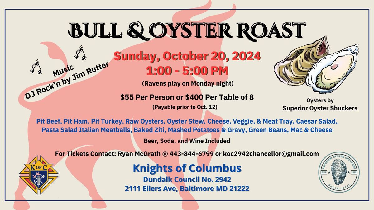 Bull & Oyster Roast