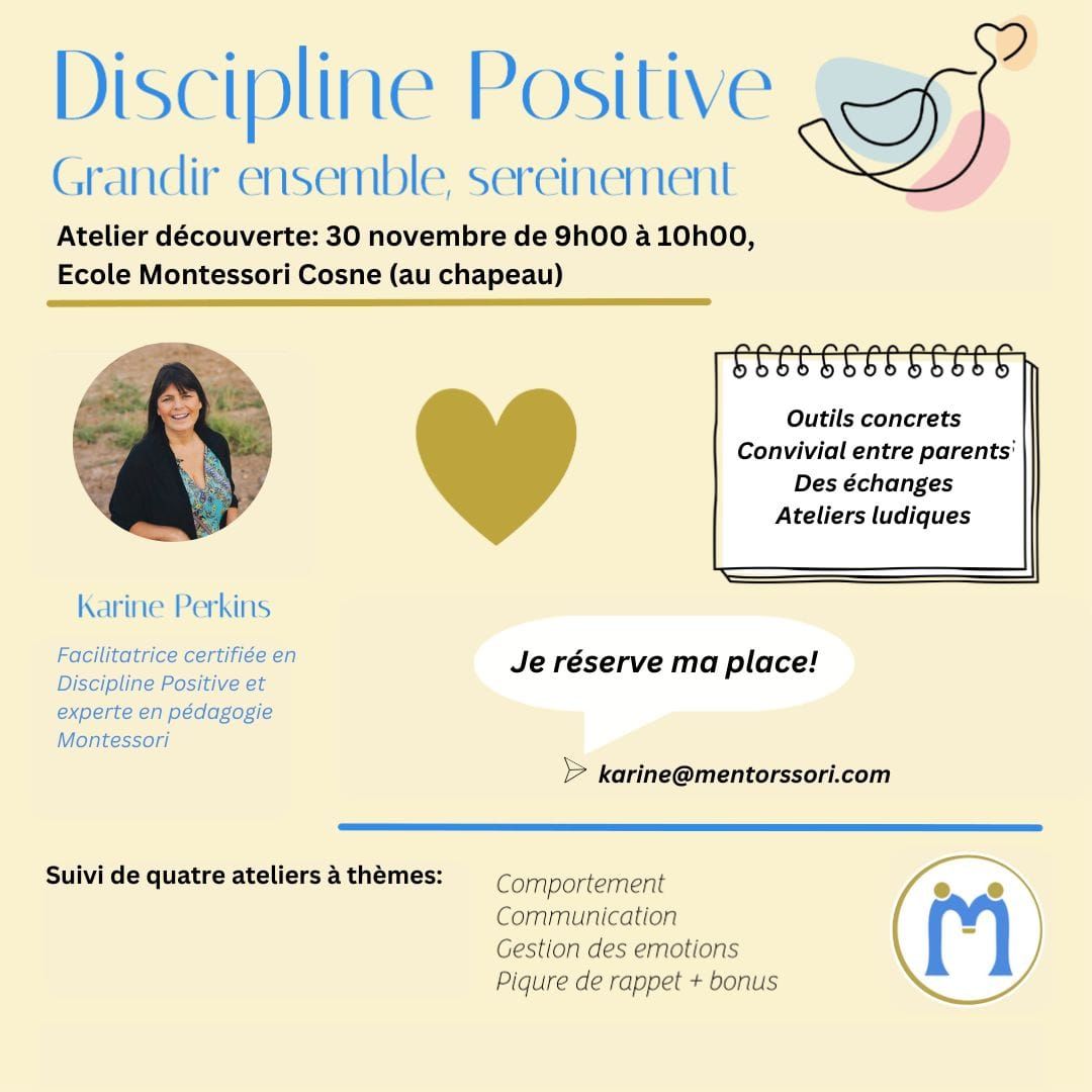 Discovery Workshop: Positive Discipline with Karine Perkins