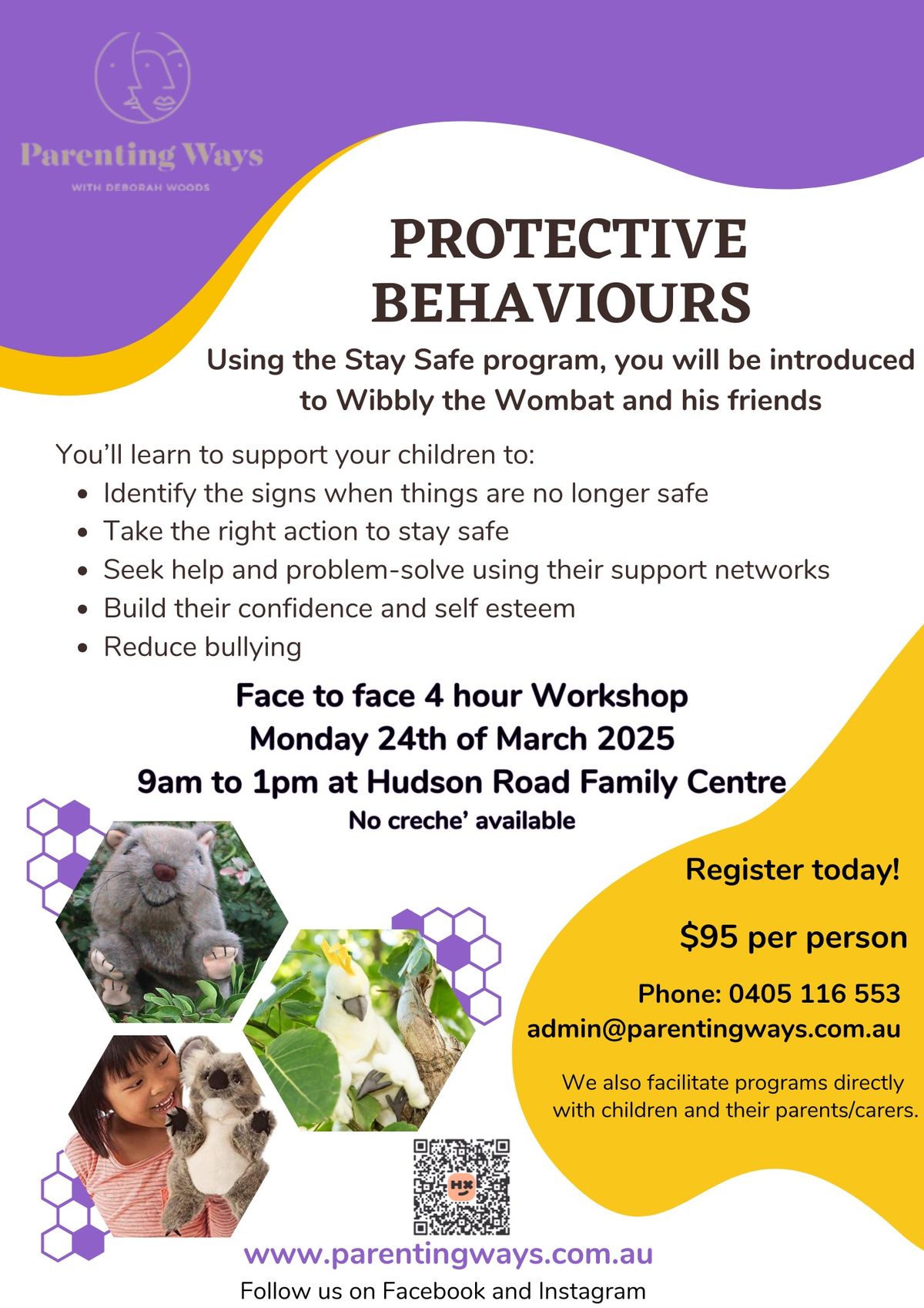 Protective Behaviours with Wibbly the Wombat and his friends