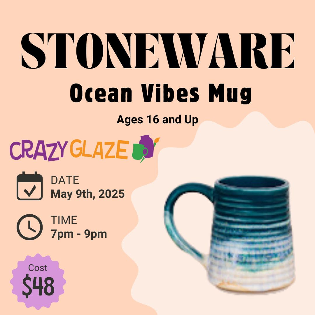 STONEWARE Ocean Vibes Mug (16+) (Ticket Required)