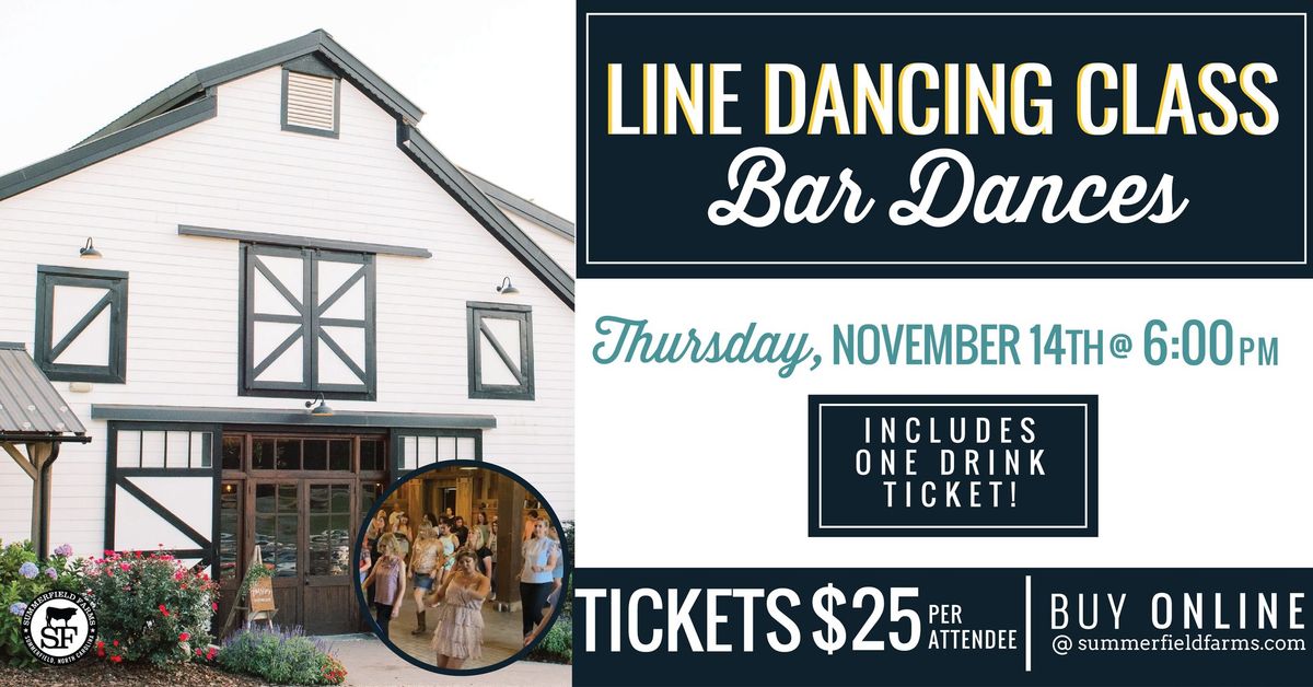 Bar Dance Line Dancing Class at Summerfield Farms