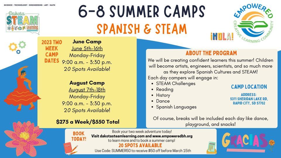 Middle School Spanish & STEAM Summer Camp