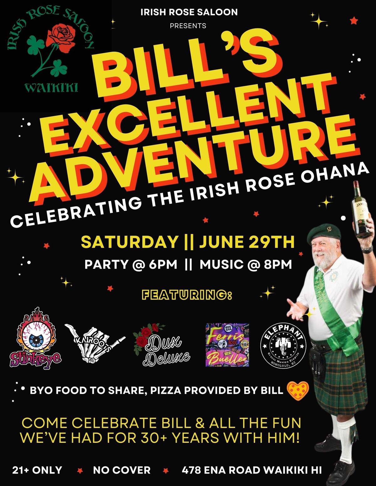 BILL\u2019S EXCELLENT ADVENTURE: CELEBRATING 30 YEARS WITH BILL & FRIENDS 