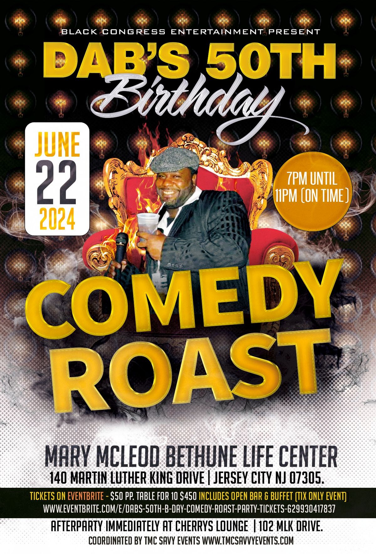 Dab's 50th B-Day Comedy Roast & After Party