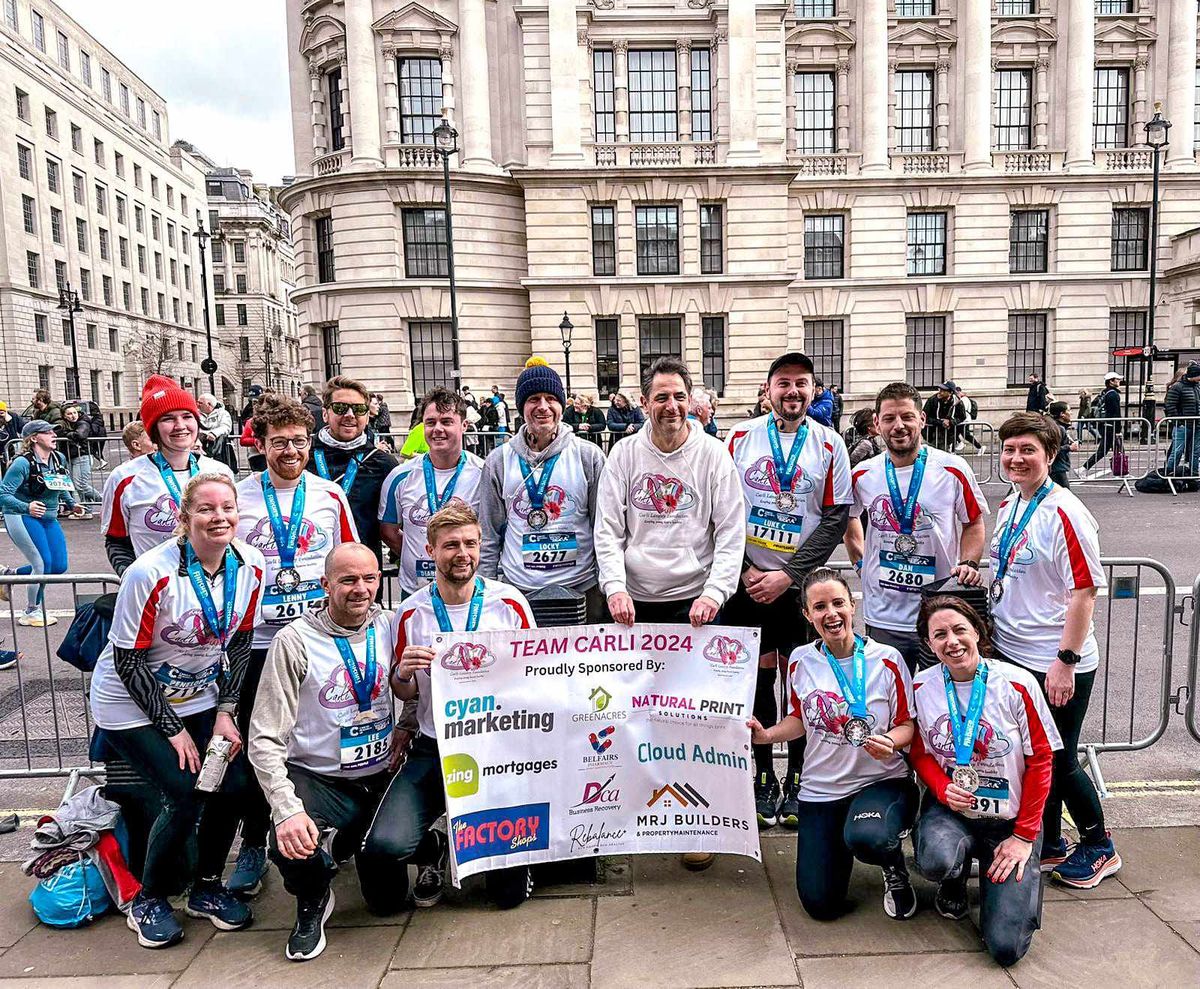 "Team Carli" at the London Winter 10k